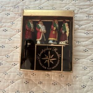 Christopher Radko Festive Santa Pate Knife Collection